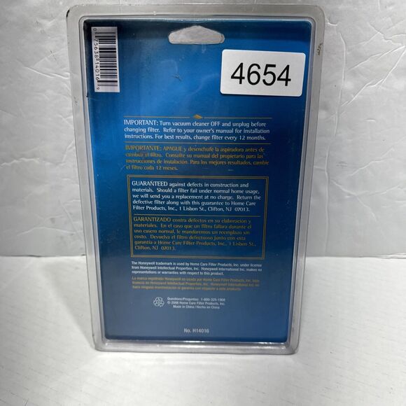 Eureka Vacuum DCF-16 Dust Cup Filter Series 2950, 2960, 2990 H14016 - NEW/SEALED - Picture 2 of 6